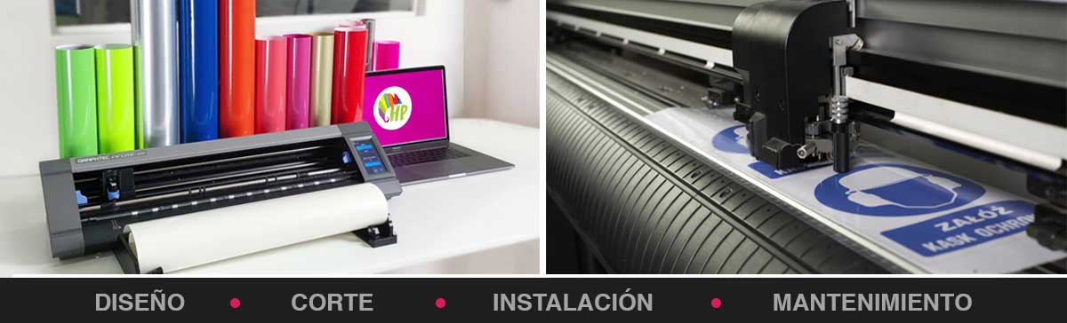 Corte de Vinyl Haciendo Publicidad